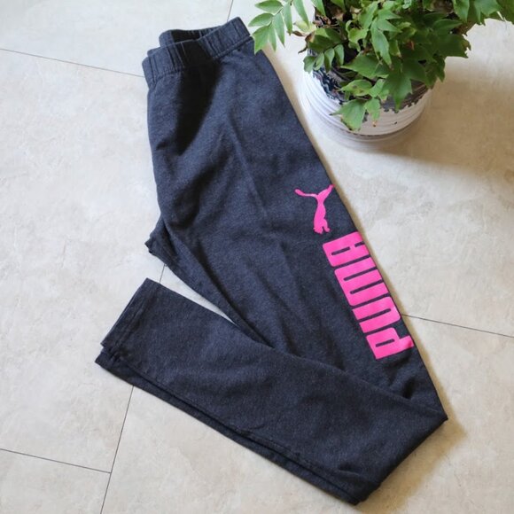 PUMA Essentials Graphic Logo Training Leggings NWOT! - Black/Pink, Size XS - Picture 6 of 16